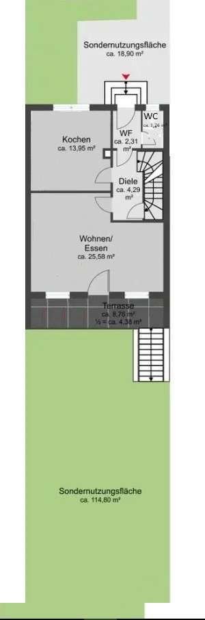 +++Gelegenheit! 5 Reihenhäuser mit Gärten und 4 Garagen +++