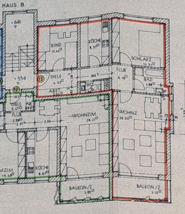 +++ 3-Zi.-Whg. im 2. OG mit Balkon inkl. TG-Stellplatz+++