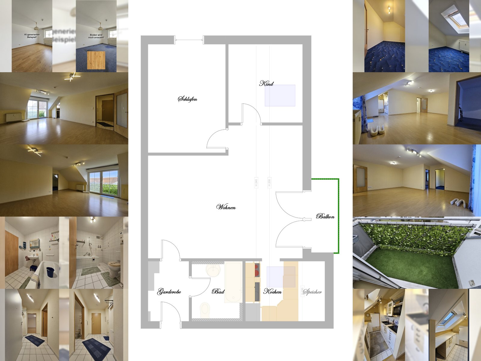 +++Gepflegte 3-Zimmer-Wohnung mit Balkon, EBK und TGstellplatz+++