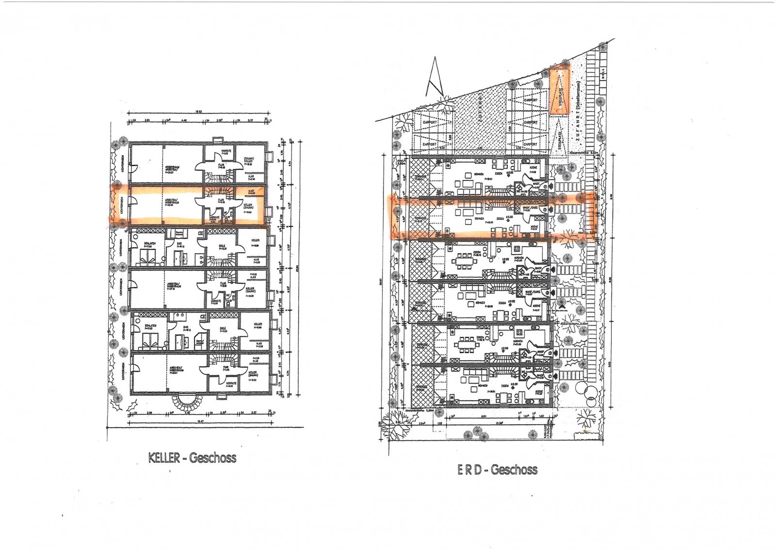 Grundrissplan EG und KG