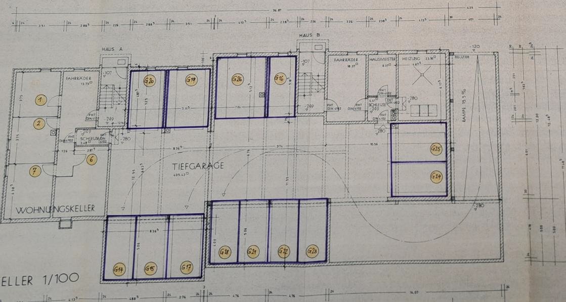 Aufteilungsplan Keller