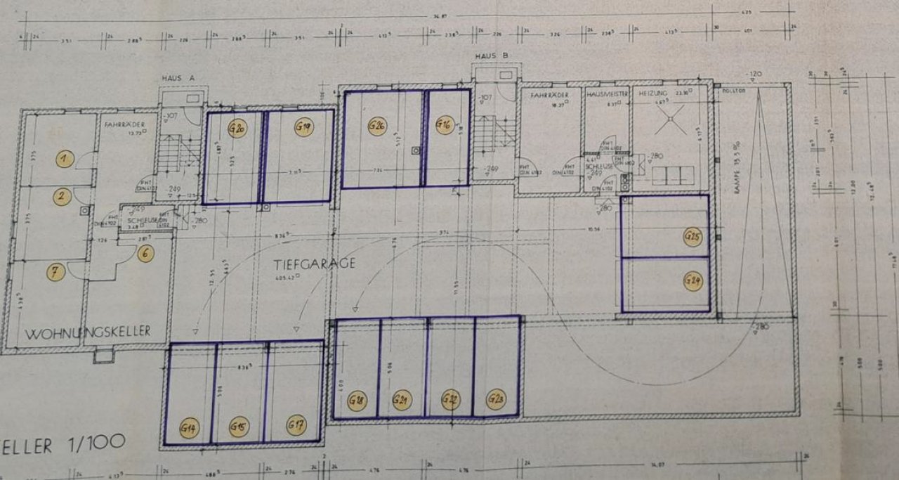 Aufteilungsplan Keller